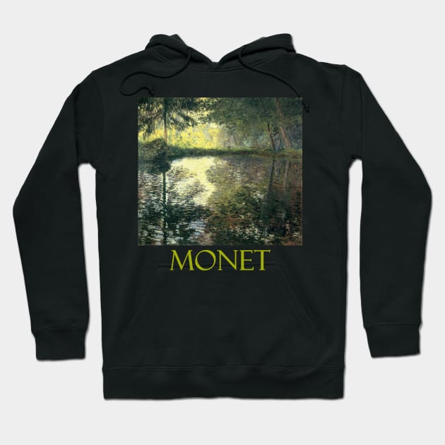 The Pond at Montgeron by Claude Monet Hoodie by Naves